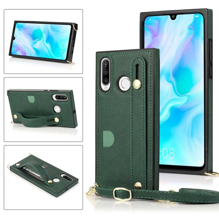 Wrist Strap PU+TPU Shockproof Protective Case with Crossbody Lanyard & Holder & Card Slot, For Huawei Mate 20, For Huawei Mate 20 Lite, For Huawei Mate 20 Pro, For Huawei Mate 30, For Huawei P30, For Huawei P30 Lite, For Huawei P30 Pro, For Huawei P40�...