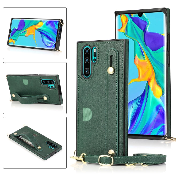 Wrist Strap PU+TPU Shockproof Protective Case with Crossbody Lanyard & Holder & Card Slot, For Huawei Mate 20, For Huawei Mate 20 Lite, For Huawei Mate 20 Pro, For Huawei Mate 30, For Huawei P30, For Huawei P30 Lite, For Huawei P30 Pro, For Huawei P40�...