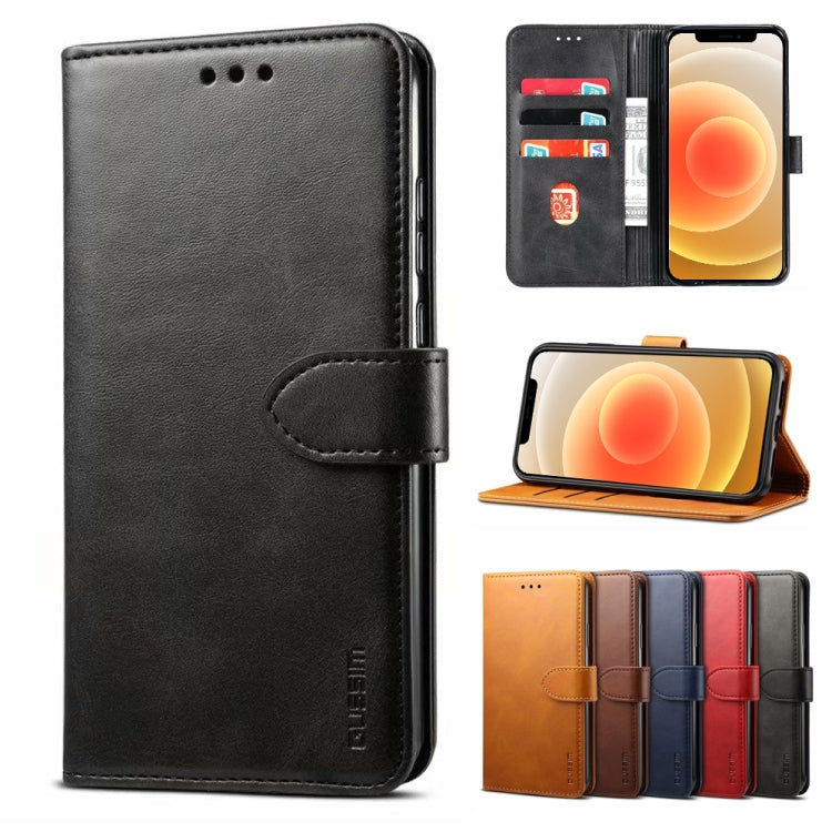 GUSSIM Business Style Horizontal Flip Leather Case with Holder & Card Slots & Wallet