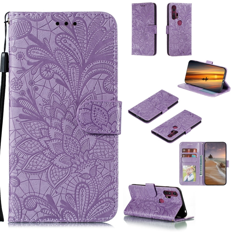 Lace Flower Horizontal Flip Leather Case with Holder & Card Slots & Wallet & Photo Frame, For LG K41S / K51S, For LG K61, For Motorola Moto E (2020) / Moto E7, For Motorola Moto Edge+, For Motorola Moto G Stylus, For Motorola Moto G5 Plus 5G�����������...