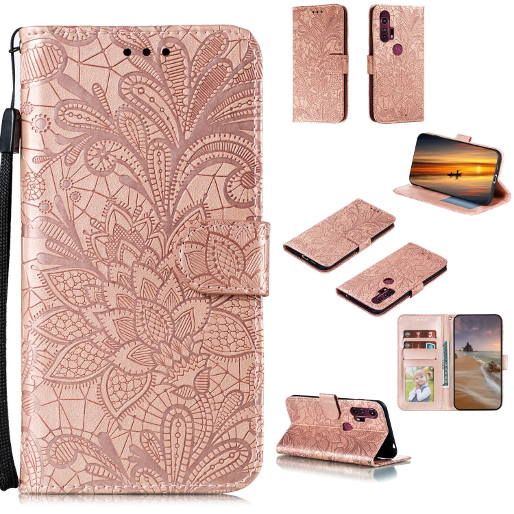 Lace Flower Horizontal Flip Leather Case with Holder & Card Slots & Wallet & Photo Frame, For LG K41S / K51S, For LG K61, For Motorola Moto E (2020) / Moto E7, For Motorola Moto Edge+, For Motorola Moto G Stylus, For Motorola Moto G5 Plus 5G�����������...