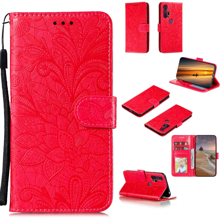 Lace Flower Horizontal Flip Leather Case with Holder & Card Slots & Wallet & Photo Frame, For LG K41S / K51S, For LG K61, For Motorola Moto E (2020) / Moto E7, For Motorola Moto Edge+, For Motorola Moto G Stylus, For Motorola Moto G5 Plus 5G�����������...