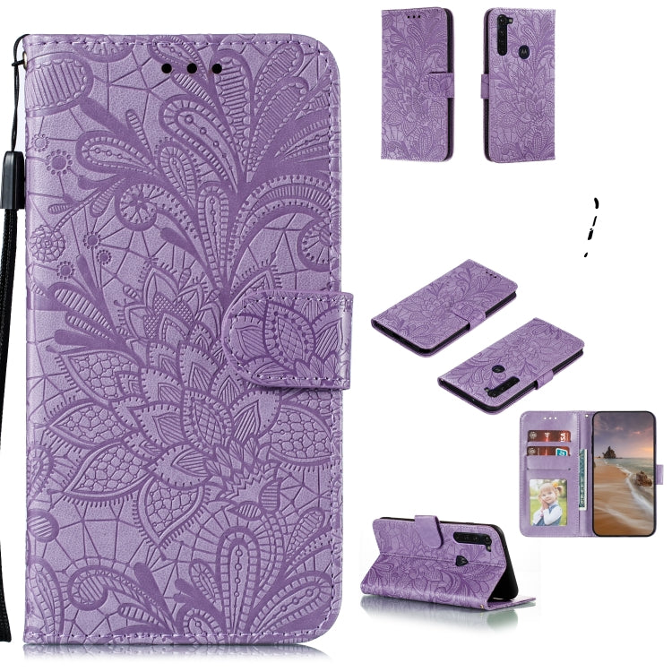 Lace Flower Horizontal Flip Leather Case with Holder & Card Slots & Wallet & Photo Frame, For LG K41S / K51S, For LG K61, For Motorola Moto E (2020) / Moto E7, For Motorola Moto Edge+, For Motorola Moto G Stylus, For Motorola Moto G5 Plus 5G�����������...