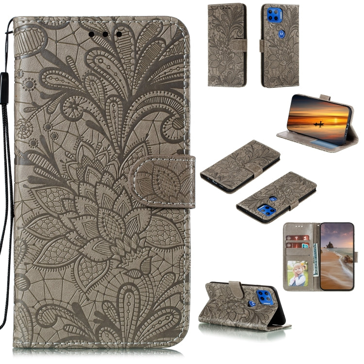 Lace Flower Horizontal Flip Leather Case with Holder & Card Slots & Wallet & Photo Frame, For LG K41S / K51S, For LG K61, For Motorola Moto E (2020) / Moto E7, For Motorola Moto Edge+, For Motorola Moto G Stylus, For Motorola Moto G5 Plus 5G�����������...