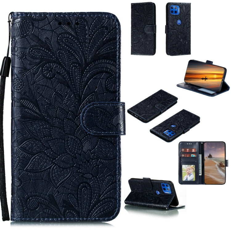 Lace Flower Horizontal Flip Leather Case with Holder & Card Slots & Wallet & Photo Frame, For LG K41S / K51S, For LG K61, For Motorola Moto E (2020) / Moto E7, For Motorola Moto Edge+, For Motorola Moto G Stylus, For Motorola Moto G5 Plus 5G�����������...