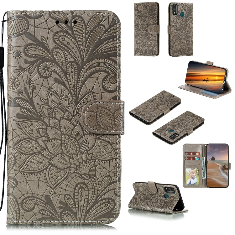 Lace Flower Horizontal Flip Leather Case with Holder & Card Slots & Wallet & Photo Frame, For LG K41S / K51S, For LG K61, For Motorola Moto E (2020) / Moto E7, For Motorola Moto Edge+, For Motorola Moto G Stylus, For Motorola Moto G5 Plus 5G�����������...