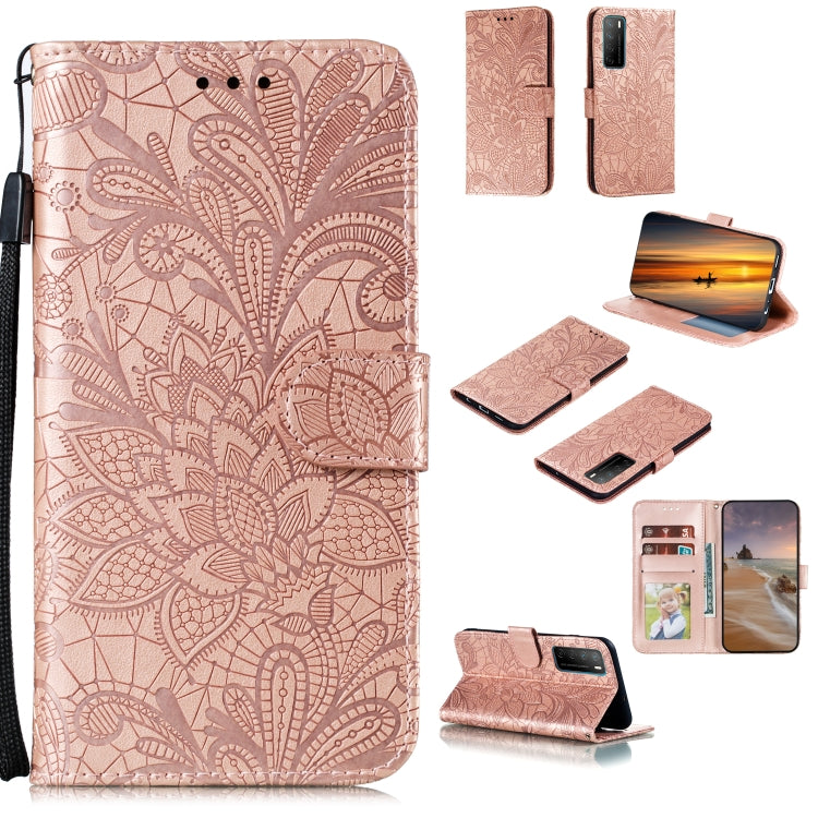 Lace Flower Horizontal Flip Leather Case with Holder & Card Slots & Wallet & Photo Frame, For LG K41S / K51S, For LG K61, For Motorola Moto E (2020) / Moto E7, For Motorola Moto Edge+, For Motorola Moto G Stylus, For Motorola Moto G5 Plus 5G�����������...