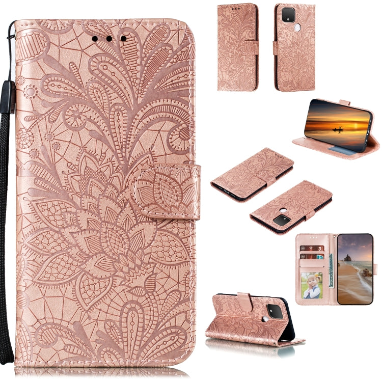 Lace Flower Horizontal Flip Leather Case with Holder & Card Slots & Wallet & Photo Frame, For LG K41S / K51S, For LG K61, For Motorola Moto E (2020) / Moto E7, For Motorola Moto Edge+, For Motorola Moto G Stylus, For Motorola Moto G5 Plus 5G�����������...