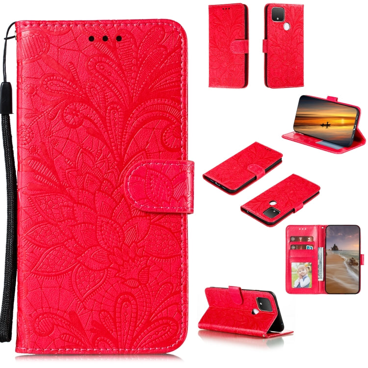 Lace Flower Horizontal Flip Leather Case with Holder & Card Slots & Wallet & Photo Frame, For LG K41S / K51S, For LG K61, For Motorola Moto E (2020) / Moto E7, For Motorola Moto Edge+, For Motorola Moto G Stylus, For Motorola Moto G5 Plus 5G�����������...