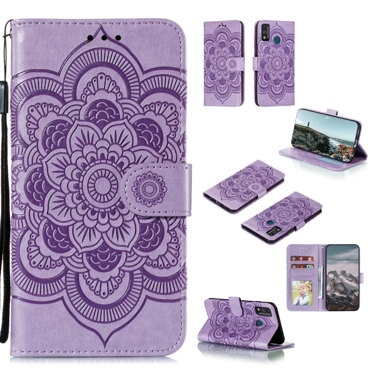 Mandala Embossing Pattern Horizontal Flip PU Leather Case with Holder & Card Slots & Walle & Lanyard, For Huawei Enjoy 20, For Huawei Honor 9X Lite, For Huawei Honor Play 4 / Maimang 9 / Mate 40 Lite