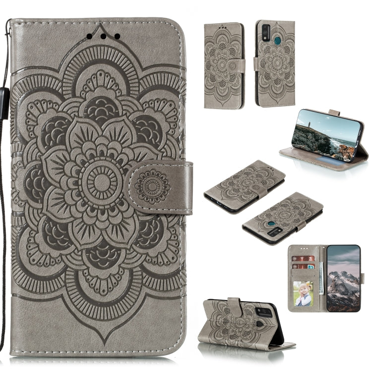 Mandala Embossing Pattern Horizontal Flip PU Leather Case with Holder & Card Slots & Walle & Lanyard, For Huawei Enjoy 20, For Huawei Honor 9X Lite, For Huawei Honor Play 4 / Maimang 9 / Mate 40 Lite