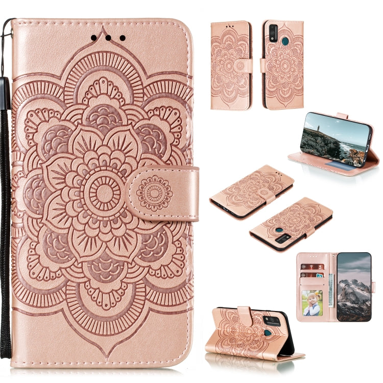Mandala Embossing Pattern Horizontal Flip PU Leather Case with Holder & Card Slots & Walle & Lanyard, For Huawei Enjoy 20, For Huawei Honor 9X Lite, For Huawei Honor Play 4 / Maimang 9 / Mate 40 Lite