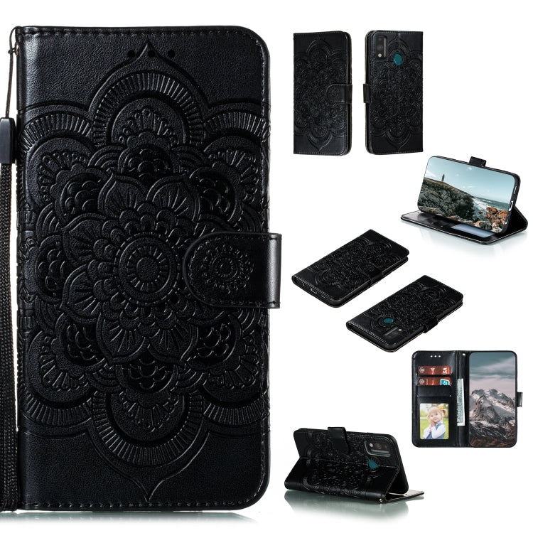 Mandala Embossing Pattern Horizontal Flip PU Leather Case with Holder & Card Slots & Walle & Lanyard, For Huawei Enjoy 20, For Huawei Honor 9X Lite, For Huawei Honor Play 4 / Maimang 9 / Mate 40 Lite