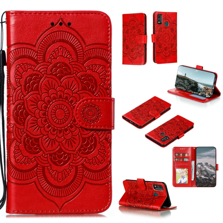 Mandala Embossing Pattern Horizontal Flip PU Leather Case with Holder & Card Slots & Walle & Lanyard, For Huawei Enjoy 20, For Huawei Honor 9X Lite, For Huawei Honor Play 4 / Maimang 9 / Mate 40 Lite