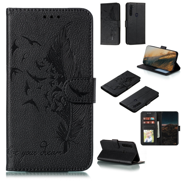Feather Pattern Litchi Texture Horizontal Flip Leather Case with Wallet & Holder & Card Slots, For LG K41S / K51S, For LG K61, For Huawei Enjoy 20, For Motorola Moto G Stylus, For Google Pixel 5, For Motorola Moto G5 Plus 5G, For Google Pixel 5 XL�����...