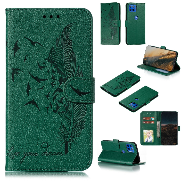 Feather Pattern Litchi Texture Horizontal Flip Leather Case with Wallet & Holder & Card Slots, For LG K41S / K51S, For LG K61, For Huawei Enjoy 20, For Motorola Moto G Stylus, For Google Pixel 5, For Motorola Moto G5 Plus 5G, For Google Pixel 5 XL�����...