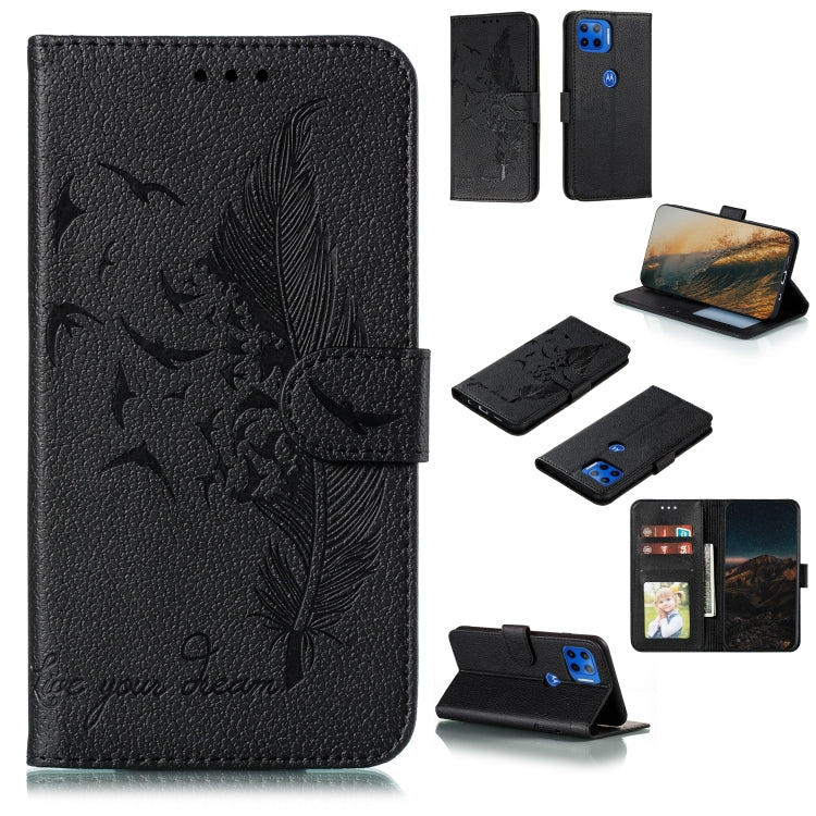 Feather Pattern Litchi Texture Horizontal Flip Leather Case with Wallet & Holder & Card Slots, For LG K41S / K51S, For LG K61, For Huawei Enjoy 20, For Motorola Moto G Stylus, For Google Pixel 5, For Motorola Moto G5 Plus 5G, For Google Pixel 5 XL�����...