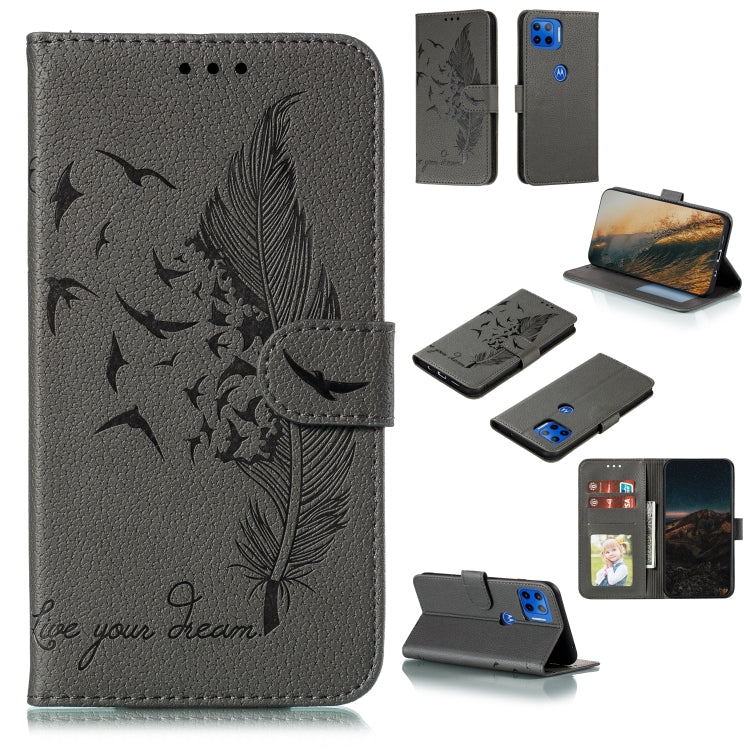 Feather Pattern Litchi Texture Horizontal Flip Leather Case with Wallet & Holder & Card Slots, For LG K41S / K51S, For LG K61, For Huawei Enjoy 20, For Motorola Moto G Stylus, For Google Pixel 5, For Motorola Moto G5 Plus 5G, For Google Pixel 5 XL�����...