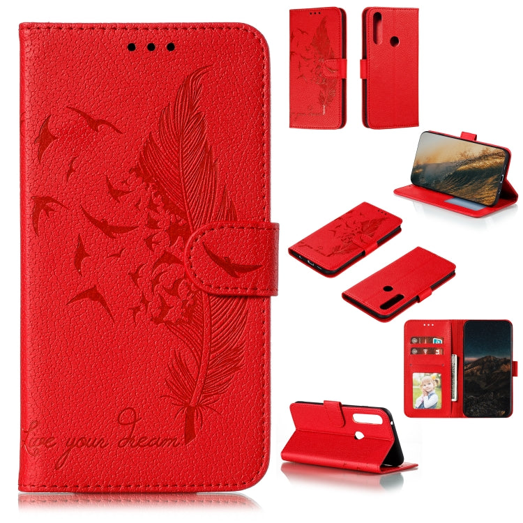 Feather Pattern Litchi Texture Horizontal Flip Leather Case with Wallet & Holder & Card Slots, For LG K41S / K51S, For LG K61, For Huawei Enjoy 20, For Motorola Moto G Stylus, For Google Pixel 5, For Motorola Moto G5 Plus 5G, For Google Pixel 5 XL�����...