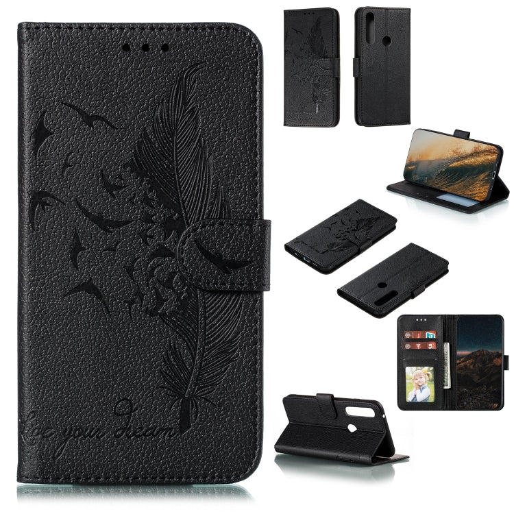 Feather Pattern Litchi Texture Horizontal Flip Leather Case with Wallet & Holder & Card Slots, For LG K41S / K51S, For LG K61, For Huawei Enjoy 20, For Motorola Moto G Stylus, For Google Pixel 5, For Motorola Moto G5 Plus 5G, For Google Pixel 5 XL�����...