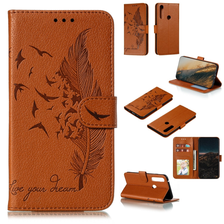 Feather Pattern Litchi Texture Horizontal Flip Leather Case with Wallet & Holder & Card Slots, For LG K41S / K51S, For LG K61, For Huawei Enjoy 20, For Motorola Moto G Stylus, For Google Pixel 5, For Motorola Moto G5 Plus 5G, For Google Pixel 5 XL�����...