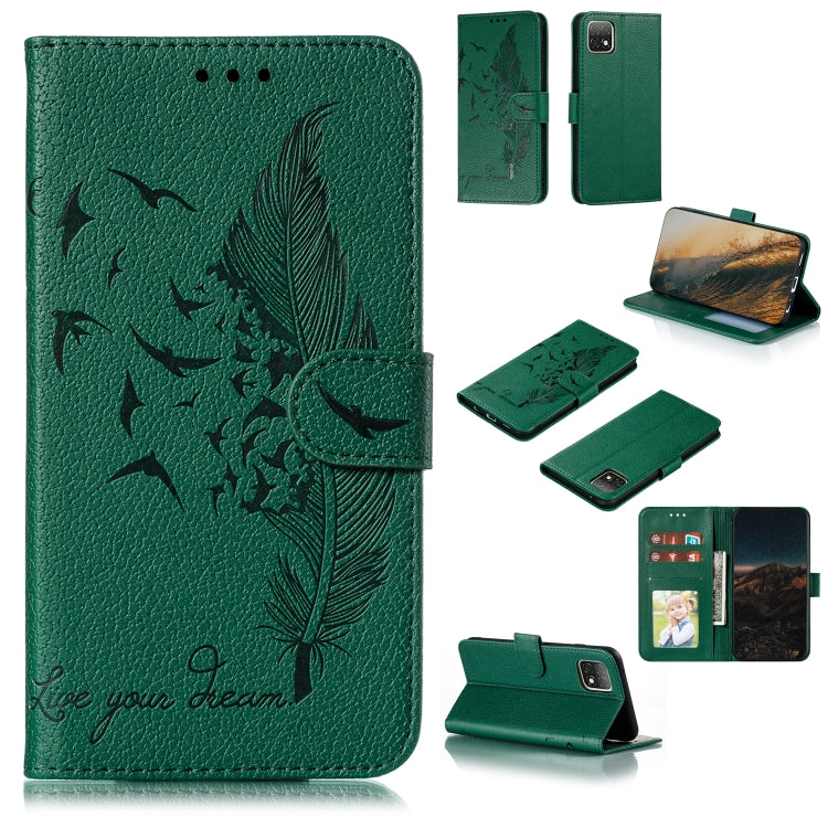 Feather Pattern Litchi Texture Horizontal Flip Leather Case with Wallet & Holder & Card Slots, For LG K41S / K51S, For LG K61, For Huawei Enjoy 20, For Motorola Moto G Stylus, For Google Pixel 5, For Motorola Moto G5 Plus 5G, For Google Pixel 5 XL�����...