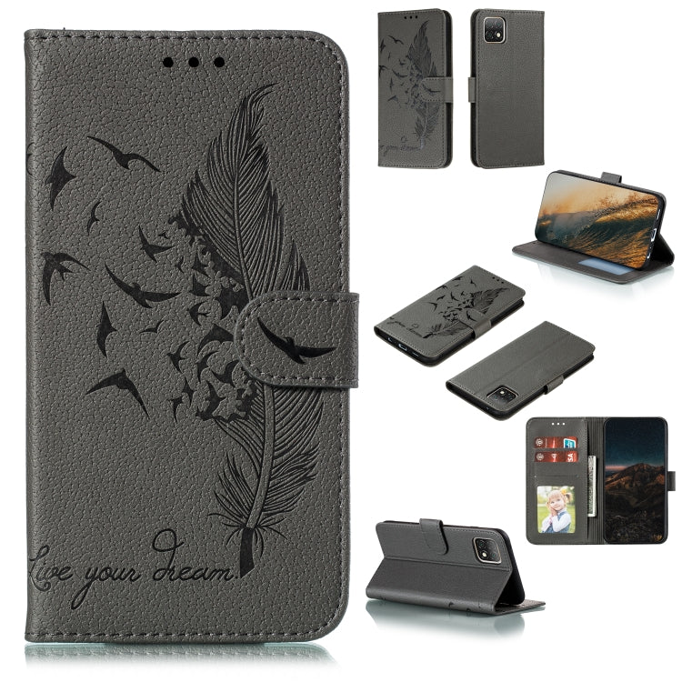 Feather Pattern Litchi Texture Horizontal Flip Leather Case with Wallet & Holder & Card Slots, For LG K41S / K51S, For LG K61, For Huawei Enjoy 20, For Motorola Moto G Stylus, For Google Pixel 5, For Motorola Moto G5 Plus 5G, For Google Pixel 5 XL�����...