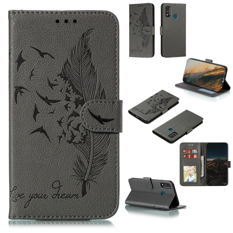 Feather Pattern Litchi Texture Horizontal Flip Leather Case with Wallet & Holder & Card Slots, For LG K41S / K51S, For LG K61, For Huawei Enjoy 20, For Motorola Moto G Stylus, For Google Pixel 5, For Motorola Moto G5 Plus 5G, For Google Pixel 5 XL�����...