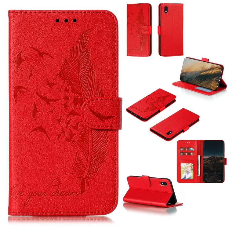 Feather Pattern Litchi Texture Horizontal Flip Leather Case with Wallet & Holder & Card Slots, For LG K41S / K51S, For LG K61, For Huawei Enjoy 20, For Motorola Moto G Stylus, For Google Pixel 5, For Motorola Moto G5 Plus 5G, For Google Pixel 5 XL�����...