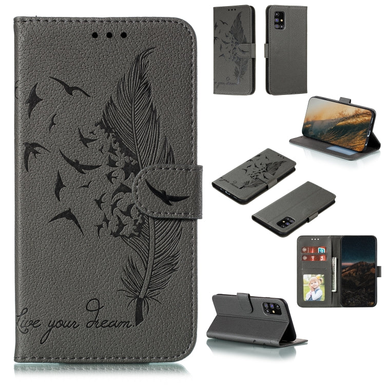 Feather Pattern Litchi Texture Horizontal Flip Leather Case with Wallet & Holder & Card Slots, For LG K41S / K51S, For LG K61, For Huawei Enjoy 20, For Motorola Moto G Stylus, For Google Pixel 5, For Motorola Moto G5 Plus 5G, For Google Pixel 5 XL�����...