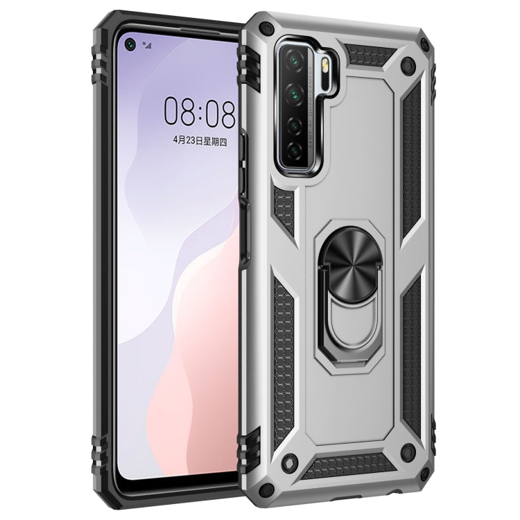Shockproof TPU + PC Protective Case with 360 Degree Rotating Holder, For Huawei P40 Lite 5G