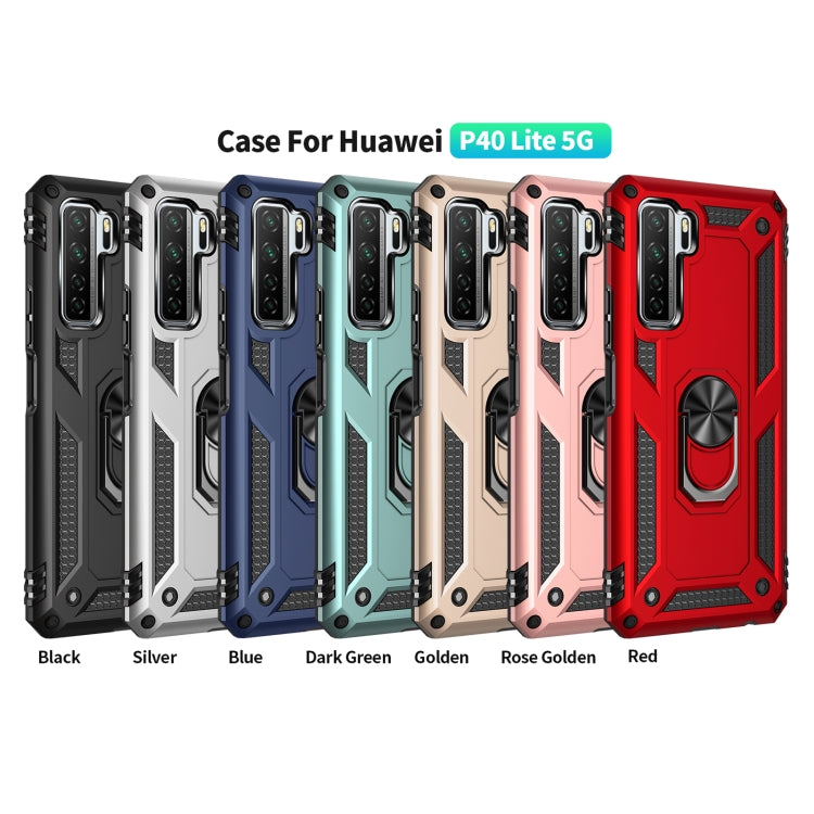 Shockproof TPU + PC Protective Case with 360 Degree Rotating Holder, For Huawei P40 Lite 5G