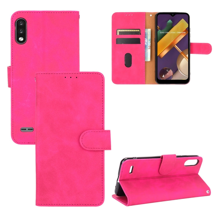 Solid Color Skin Feel Magnetic Buckle Horizontal Flip Calf Texture PU Leather Case with Holder & Card Slots & Wallet, For LG K22, For OPPO  F17 Pro / A93 / Reno4 Lite, For Fujitsu F-42A / F-01L, For Motorola Moto G9 Plus