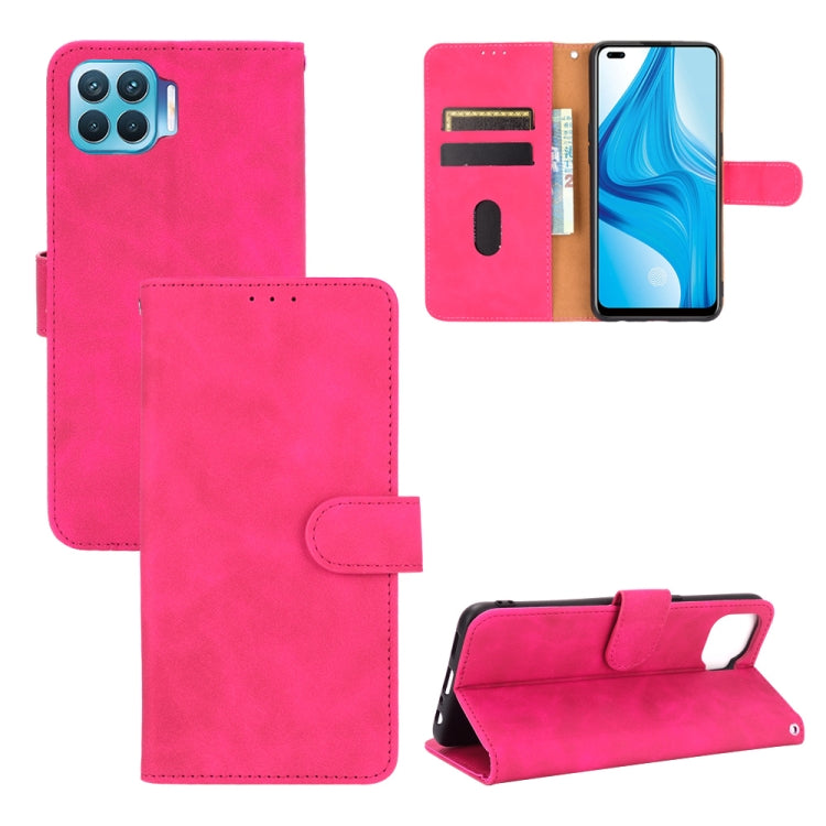 Solid Color Skin Feel Magnetic Buckle Horizontal Flip Calf Texture PU Leather Case with Holder & Card Slots & Wallet, For LG K22, For OPPO  F17 Pro / A93 / Reno4 Lite, For Fujitsu F-42A / F-01L, For Motorola Moto G9 Plus