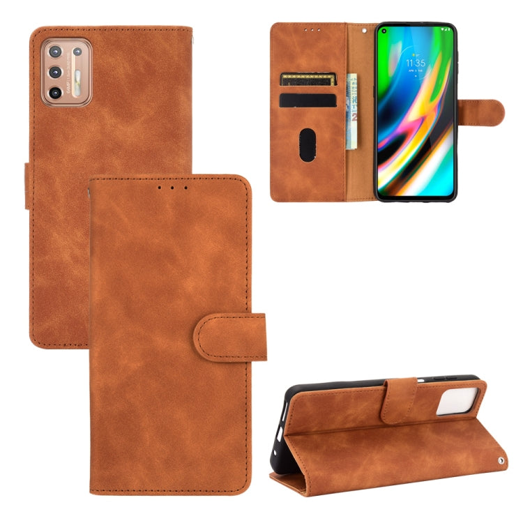Solid Color Skin Feel Magnetic Buckle Horizontal Flip Calf Texture PU Leather Case with Holder & Card Slots & Wallet, For LG K22, For OPPO  F17 Pro / A93 / Reno4 Lite, For Fujitsu F-42A / F-01L, For Motorola Moto G9 Plus