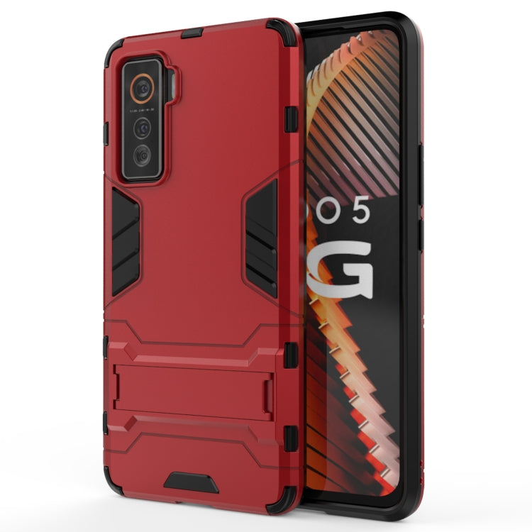 PC + TPU Shockproof Protective Case with Holder, For Huawei Y9a, For OnePlus 8T, For Vivo iQOO 5 5G, For OPPO F17 Pro, For Vivo Y20, For OPPO Realme X7, For OPPO Realme X7 Pro, For OPPO Realme 7, For OPPO Realme 7 Pro, For OPPO Reno4 SE����������������...