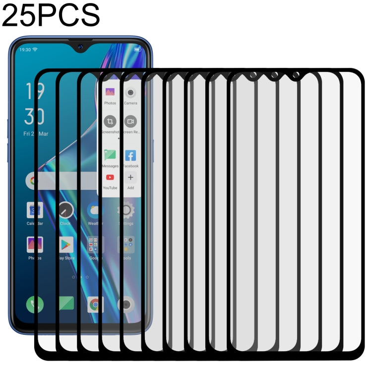 25 PCS Full Glue Full Screen Tempered Glass Film, For OPPO A11k (25 PCS), For OPPO A12 (25 PCS), For OPPO A12e (25 PCS), For OPPO A32 (25 PCS), For OPPO A53 (25 PCS), For OPPO A72 5G (25 PCS), For OPPO A93 (25 PCS), For OPPO F17 (25 PCS)���������������...