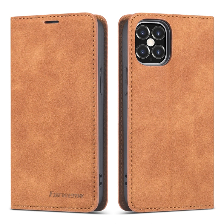 Forwenw Dream Series Magnetic Oil Edge Horizontal Flip Leather Case with Holder & Card Slot & Photo Frame & Wallet