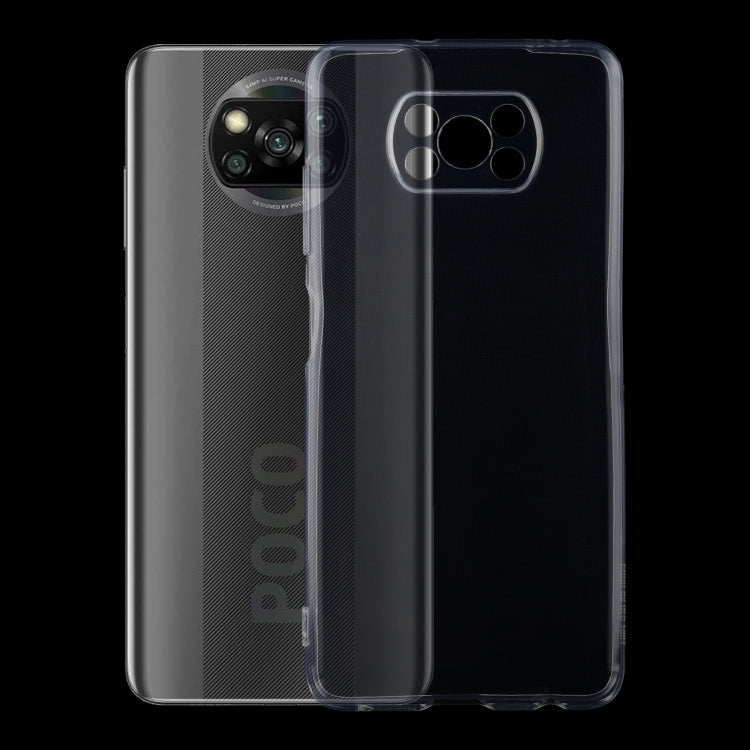 0.75mm Ultra-thin Transparent TPU Soft Protective Case, For Samsung Galaxy M51, For Xiaomi Poco X3