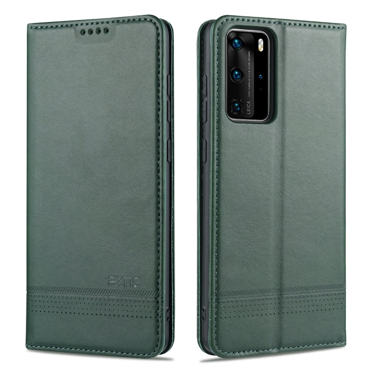 AZNS Magnetic Calf Texture Horizontal Flip Leather Case with Card Slots & Holder & Wallet, For OPPO A91, For Huawei P40, For Huawei P40 Pro, For Samsung Galaxy S10, For Samsung Galaxy S10+, For Samsung Galaxy S20 FE, For Huawei Honor X10 Max