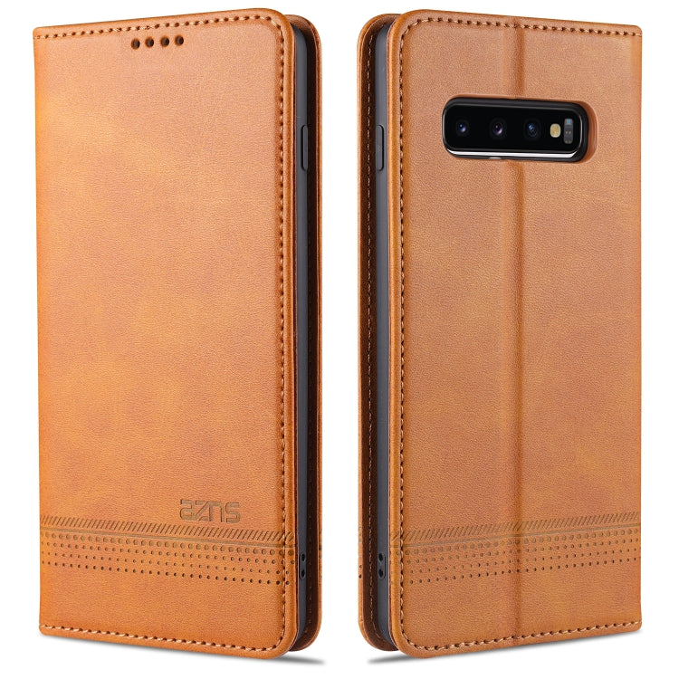 AZNS Magnetic Calf Texture Horizontal Flip Leather Case with Card Slots & Holder & Wallet, For OPPO A91, For Huawei P40, For Huawei P40 Pro, For Samsung Galaxy S10, For Samsung Galaxy S10+, For Samsung Galaxy S20 FE, For Huawei Honor X10 Max