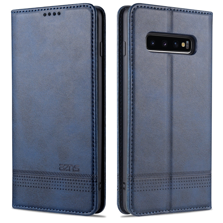 AZNS Magnetic Calf Texture Horizontal Flip Leather Case with Card Slots & Holder & Wallet, For OPPO A91, For Huawei P40, For Huawei P40 Pro, For Samsung Galaxy S10, For Samsung Galaxy S10+, For Samsung Galaxy S20 FE, For Huawei Honor X10 Max