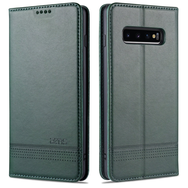 AZNS Magnetic Calf Texture Horizontal Flip Leather Case with Card Slots & Holder & Wallet, For OPPO A91, For Huawei P40, For Huawei P40 Pro, For Samsung Galaxy S10, For Samsung Galaxy S10+, For Samsung Galaxy S20 FE, For Huawei Honor X10 Max