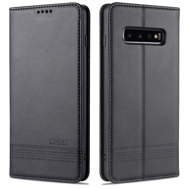 AZNS Magnetic Calf Texture Horizontal Flip Leather Case with Card Slots & Holder & Wallet, For OPPO A91, For Huawei P40, For Huawei P40 Pro, For Samsung Galaxy S10, For Samsung Galaxy S10+, For Samsung Galaxy S20 FE, For Huawei Honor X10 Max