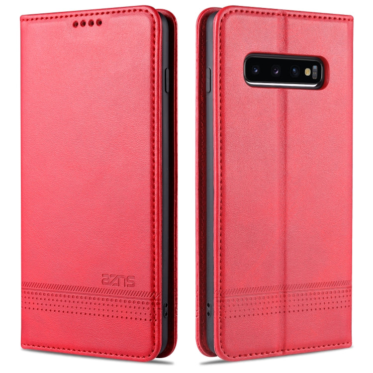 AZNS Magnetic Calf Texture Horizontal Flip Leather Case with Card Slots & Holder & Wallet, For OPPO A91, For Huawei P40, For Huawei P40 Pro, For Samsung Galaxy S10, For Samsung Galaxy S10+, For Samsung Galaxy S20 FE, For Huawei Honor X10 Max