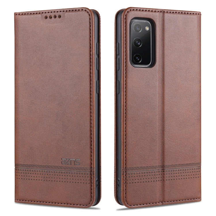 AZNS Magnetic Calf Texture Horizontal Flip Leather Case with Card Slots & Holder & Wallet, For OPPO A91, For Huawei P40, For Huawei P40 Pro, For Samsung Galaxy S10, For Samsung Galaxy S10+, For Samsung Galaxy S20 FE, For Huawei Honor X10 Max