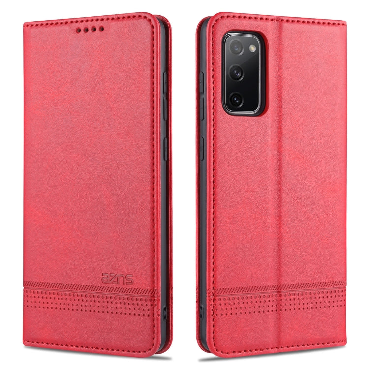 AZNS Magnetic Calf Texture Horizontal Flip Leather Case with Card Slots & Holder & Wallet, For OPPO A91, For Huawei P40, For Huawei P40 Pro, For Samsung Galaxy S10, For Samsung Galaxy S10+, For Samsung Galaxy S20 FE, For Huawei Honor X10 Max