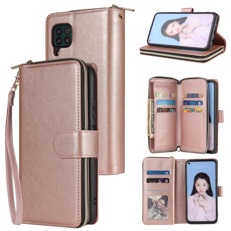 Zipper Wallet Bag Horizontal Flip PU Leather Case with Holder & 9 Card Slots & Wallet & Lanyard & Photo Frame, For Huawei P30, For Huawei P30 Lite, For Huawei P30 Pro, For Huawei P40, For Huawei P40 Lite, For Huawei P40 Pro, For Huawei P40 Pro+��������...
