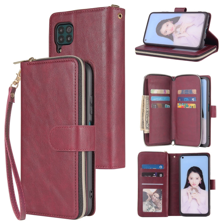 Zipper Wallet Bag Horizontal Flip PU Leather Case with Holder & 9 Card Slots & Wallet & Lanyard & Photo Frame, For Huawei P30, For Huawei P30 Lite, For Huawei P30 Pro, For Huawei P40, For Huawei P40 Lite, For Huawei P40 Pro, For Huawei P40 Pro+��������...