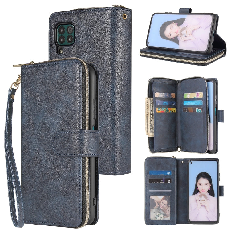 Zipper Wallet Bag Horizontal Flip PU Leather Case with Holder & 9 Card Slots & Wallet & Lanyard & Photo Frame, For Huawei P30, For Huawei P30 Lite, For Huawei P30 Pro, For Huawei P40, For Huawei P40 Lite, For Huawei P40 Pro, For Huawei P40 Pro+��������...